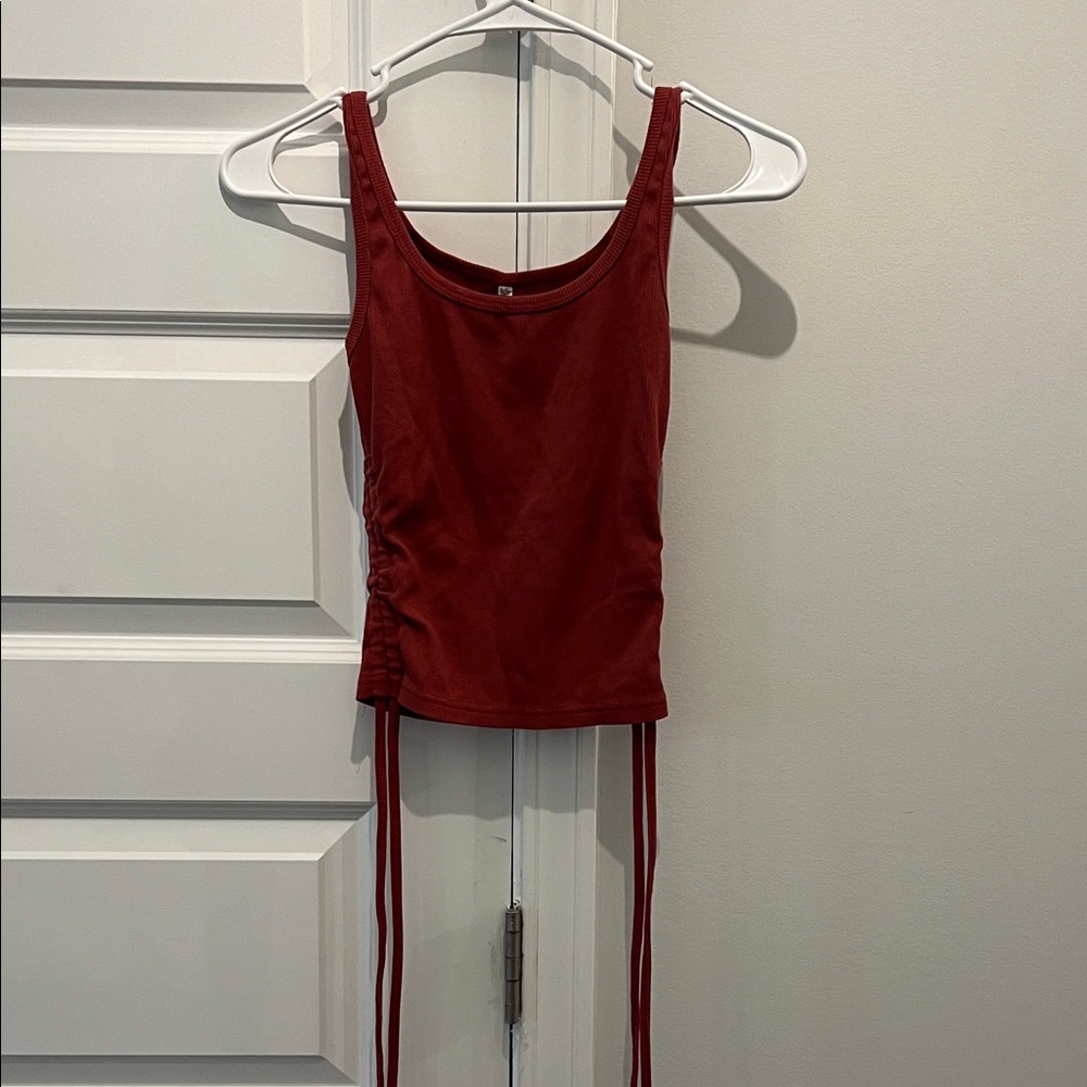 Women's Red Sleeveless Top
